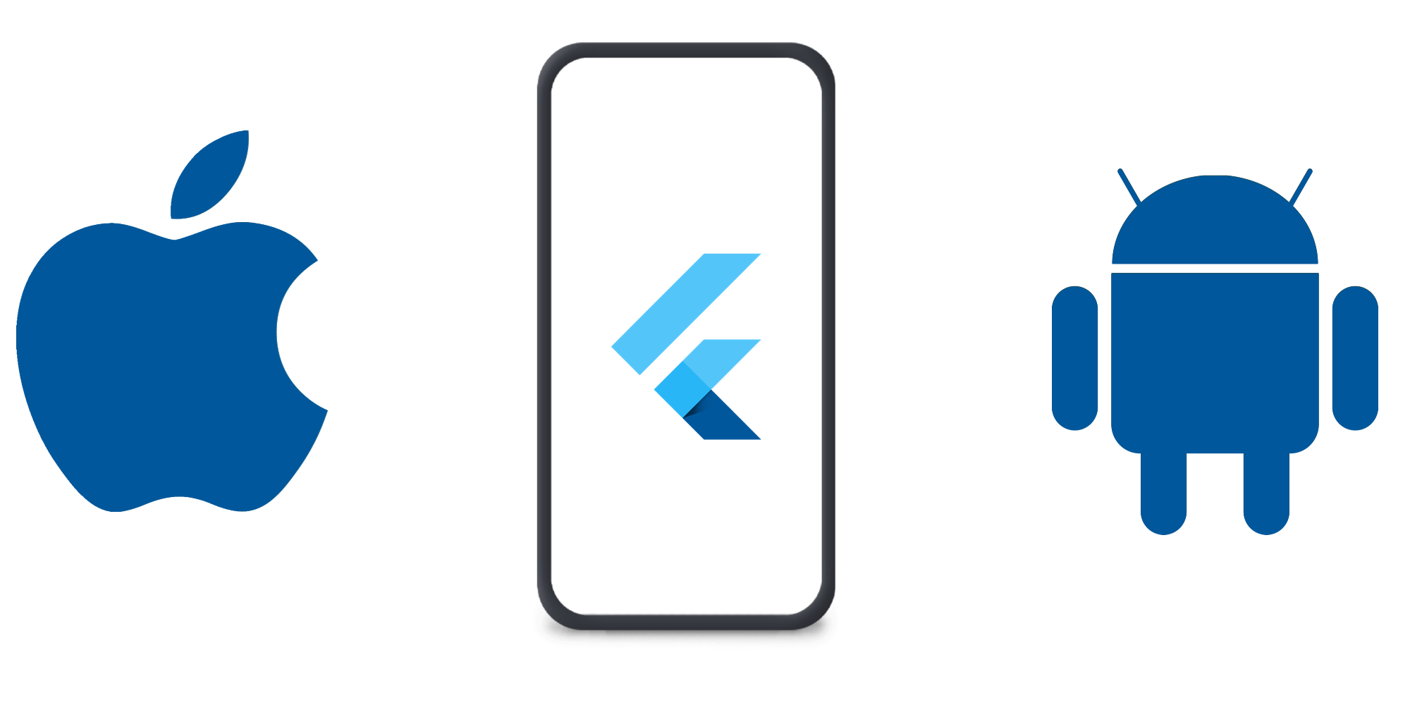 Flutter Android and iOS logo